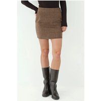 Klassischer Karomuster Bodycon Mini