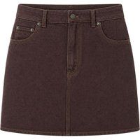 Hochtaillierter A-Linien Denim-Minirock