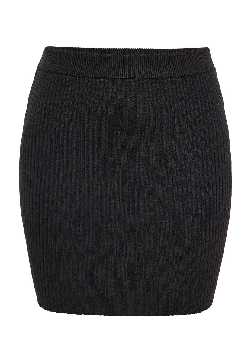 Rippstrick Bodycon Minirock