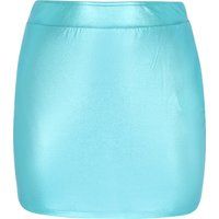 Taillierter Minirock mit Metallic-Finish