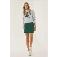Satin-Minirock mit hoher Taille