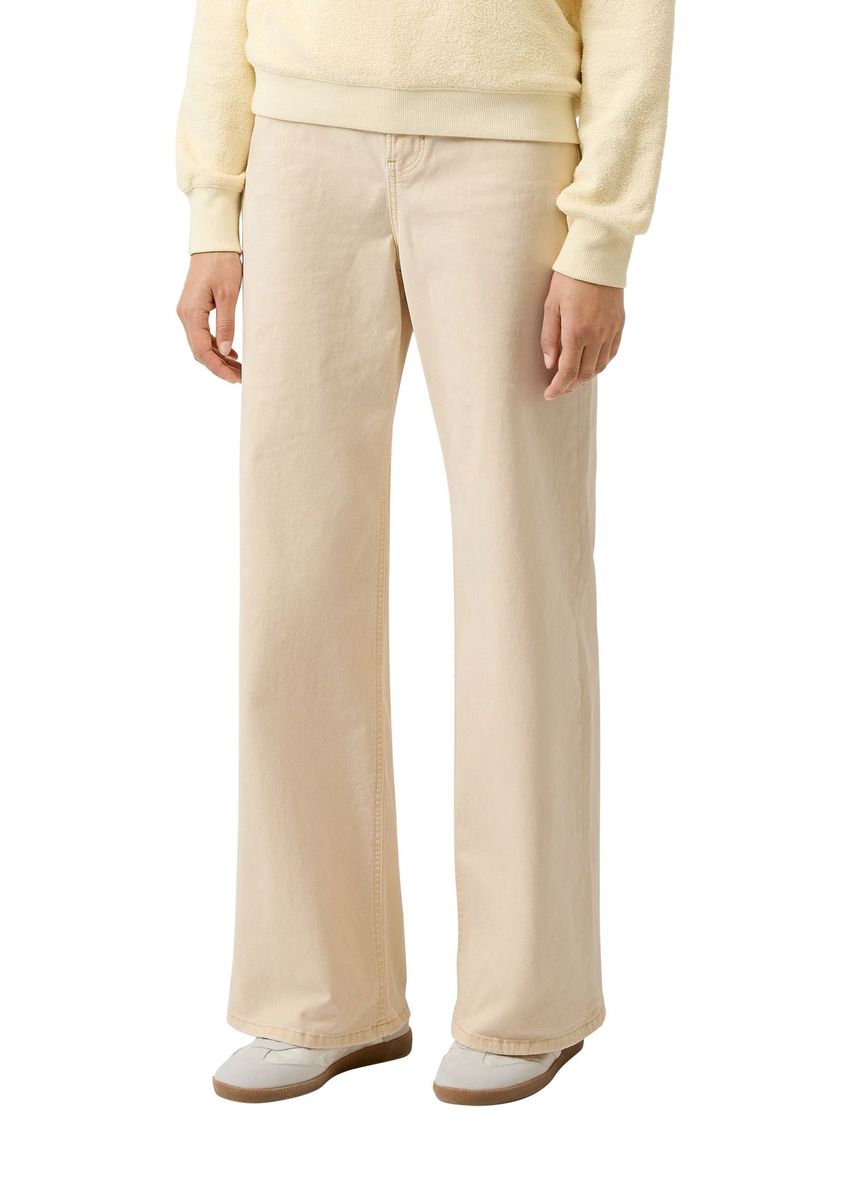 Hoch taillierte Wide-Leg-Jeans