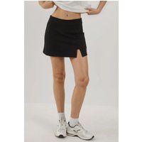 Strukturierter Mini-Skort mit Schlitz