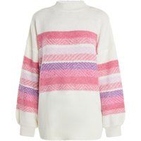 Oversize-Strickpullover mit Strukturstreifen