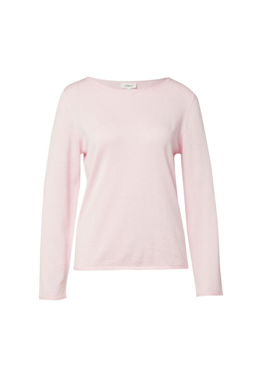 Weicher Strickpullover mit U-Boot-Ausschnitt