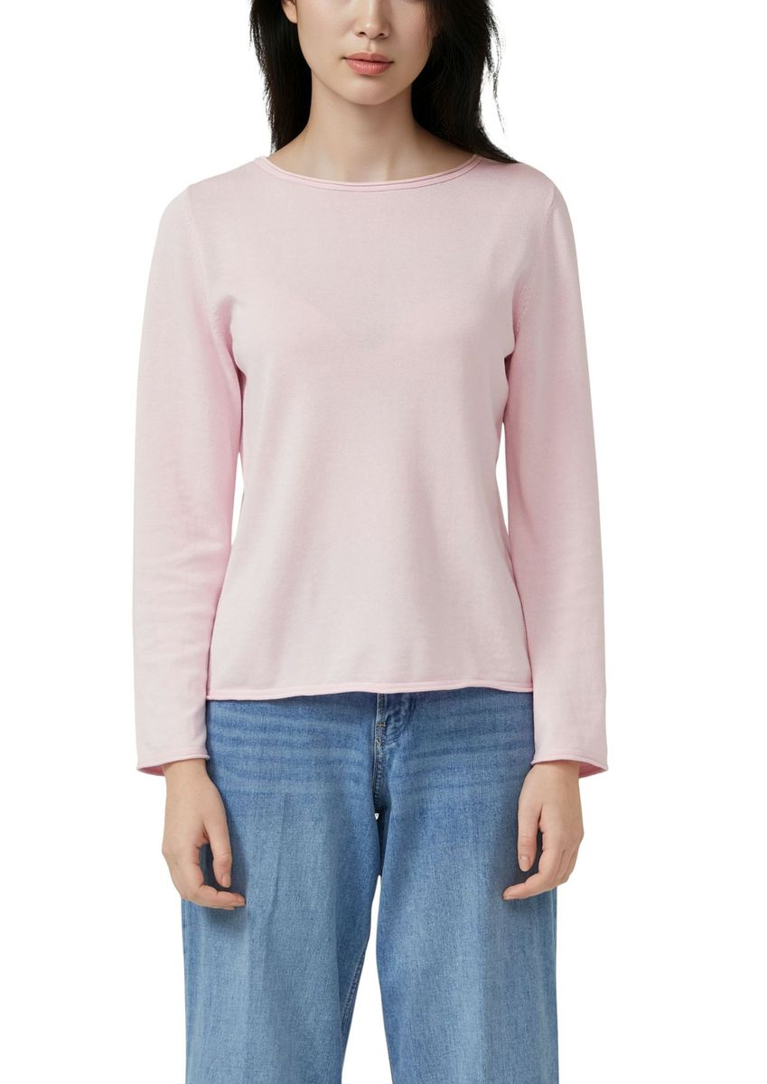 Weicher Strickpullover mit U-Boot-Ausschnitt