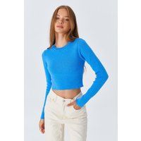 Minimalistisches kurzes Langarm-Top