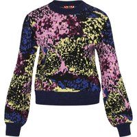 Abstrakter Strickpullover in Pixel-Optik