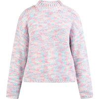 Grobstrickpullover mit Stehkragen in Space-Dye