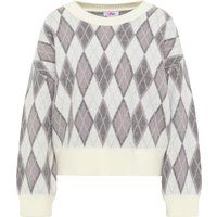 Oversized Argyle Strickpullover