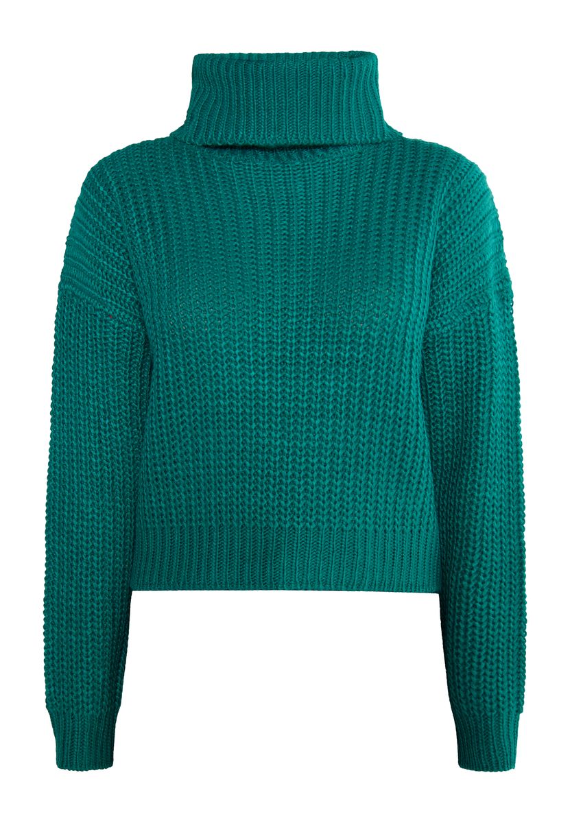 Kuscheliger Grobstrick-Rollkragenpullover
