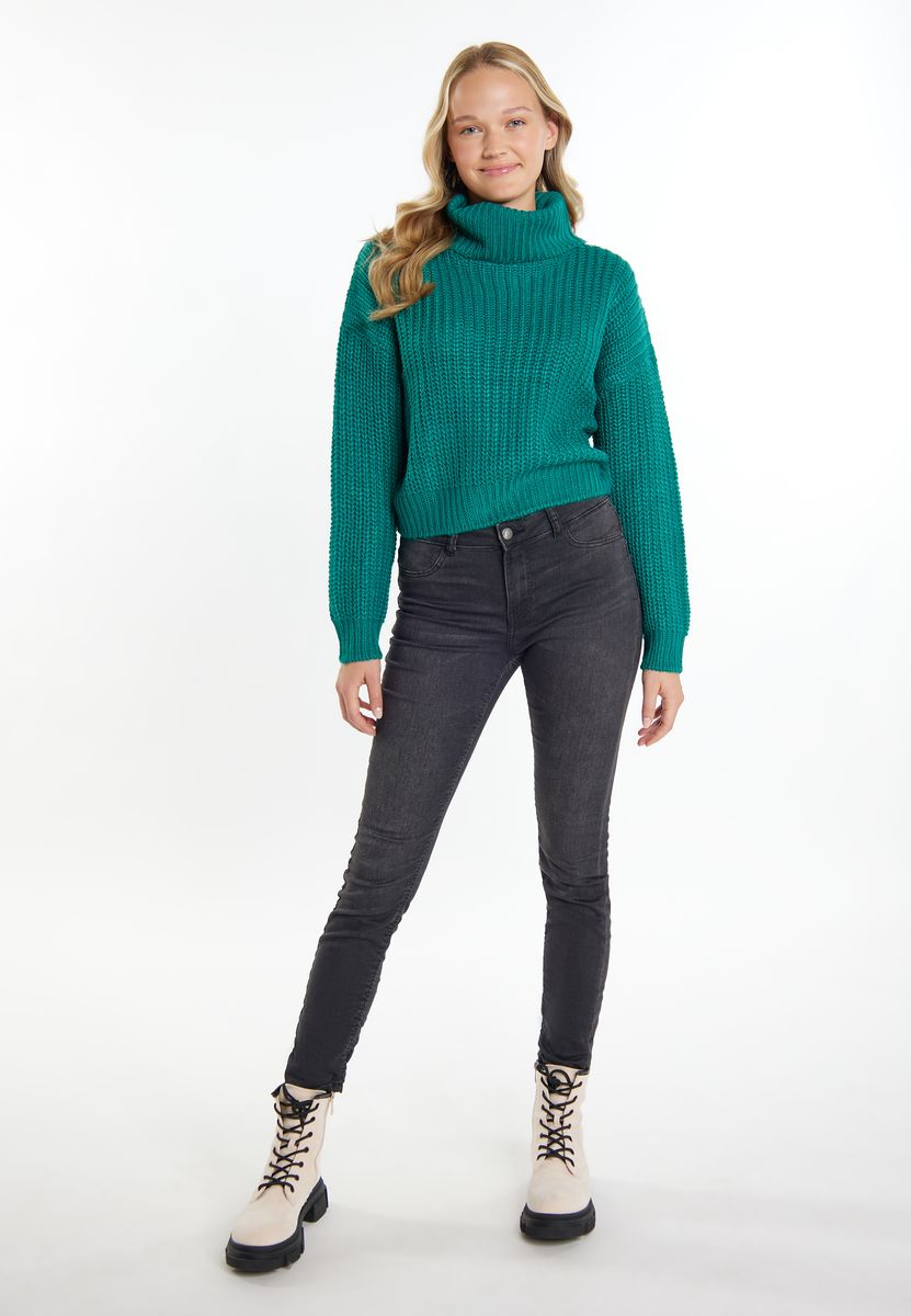 Kuscheliger Grobstrick-Rollkragenpullover