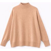 Oversized Strickpullover mit Stehkragen