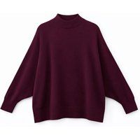 Oversize-Strickpullover mit Stehkragen