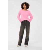 Weicher Strickpullover mit U-Boot-Ausschnitt