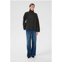Strukturierter Rollkragenpullover aus Strick