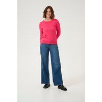 Klassischer Strickpullover mit Rundhalsausschnitt