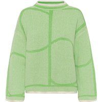 Oversized Strickpullover mit abstraktem Muster