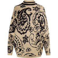 Relaxter Strickpullover mit Paisleymuster