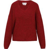 Weicher Strickpullover mit V-Ausschnitt