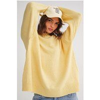 Oversized Rippstrick-Pullover mit Rundhalsausschnitt