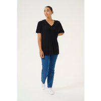 Oversize Strickpullover mit V-Ausschnitt