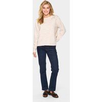 Strickpullover mit verzierter Schulterpartie