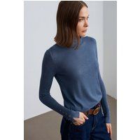 Eleganter Rollkragenpullover mit Knopfmanschetten