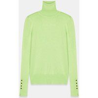 Rollkragenpullover mit Knöpfen am Ärmel