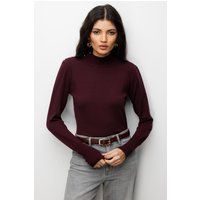 Eleganter Strickpullover mit Rollkragen