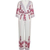 Overall mit Blumenmuster und Wickeloptik