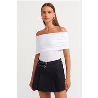 Schulterfreier Bodysuit mit Bootsausschnitt