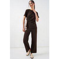 Ripp-Set mit Kurzarm und Schaldetail