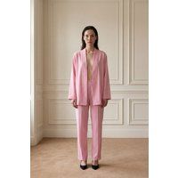 Lockeres Co-Ord-Set mit Nadelstreifen