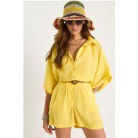 Lockeres Hemd und Shorts Set