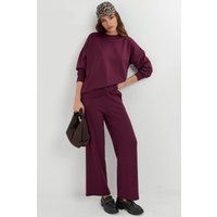 Modal-Touch Sweatshirt und weites Beinset