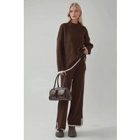 Oversized Strick-Set mit Struktur