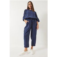 Oversized-Set mit U-Boot-Ausschnitt