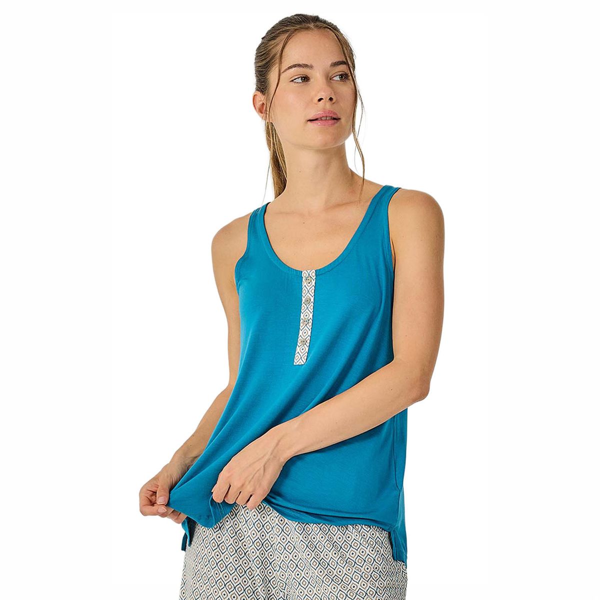 Ärmelloses Modal-Pyjama-Set