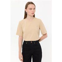 Essentielles Baumwoll-T-Shirt mit Kurzarm