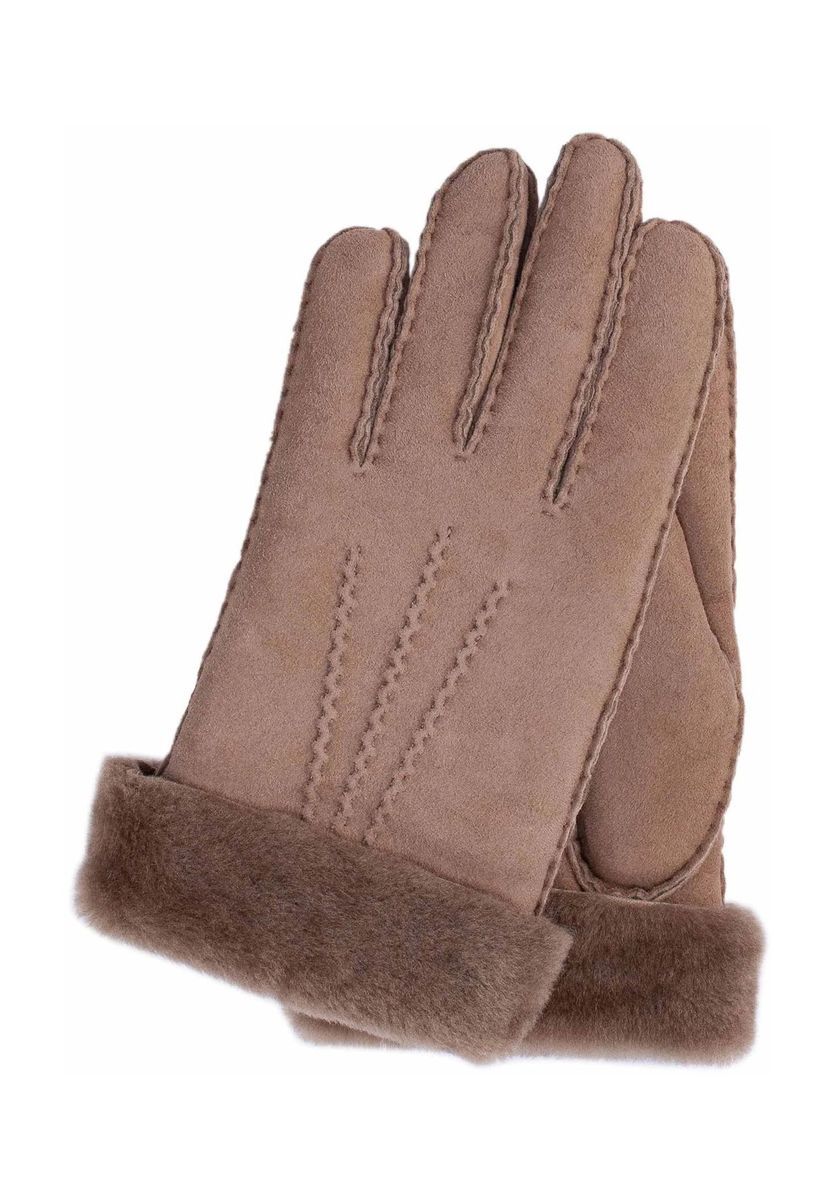 Elegante lammfellgefütterte Lederhandschuhe