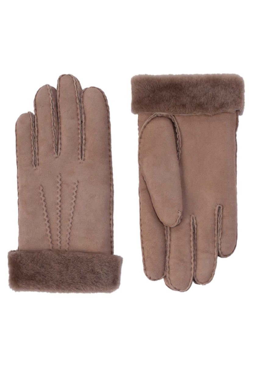 Elegante lammfellgefütterte Lederhandschuhe
