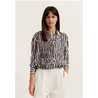 Viscose-Hemdbluse mit grafischem Print