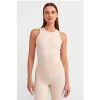 Geripptes Racerback Tanktop aus Baumwolle