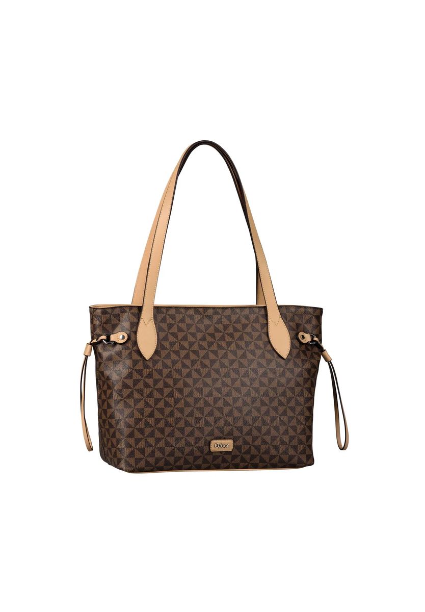 Shopper mit geometrischem Druckmuster