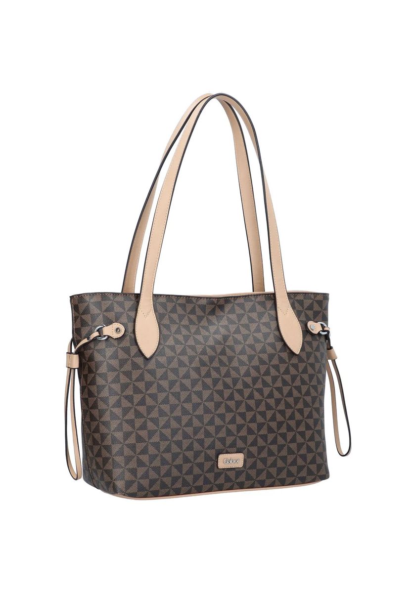 Shopper mit geometrischem Druckmuster