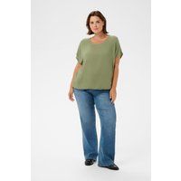 Strukturierte Kurzarm-Bluse im Loose-Fit