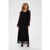 Transparente Langarm-Bluse aus floraler Spitze