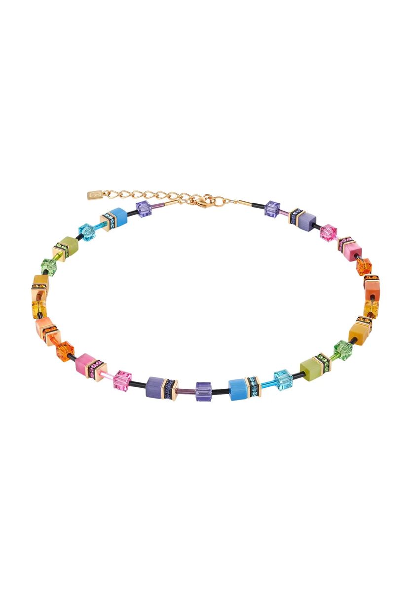 GeoCUBE Regenbogen Perlenhalskette