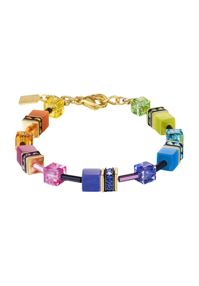 GeoCUBE Buntes Kristallarmband